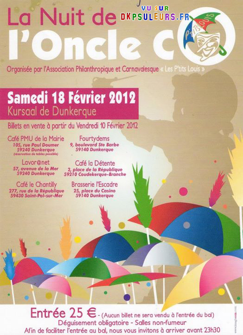 Affiche La Nuit de l'Oncle Cô 2012