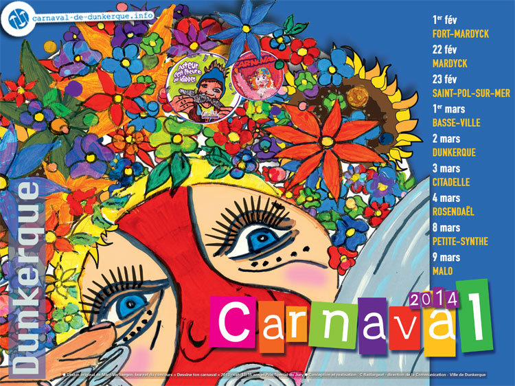 Affiche officielle du carnaval de Dunkerque 2014
