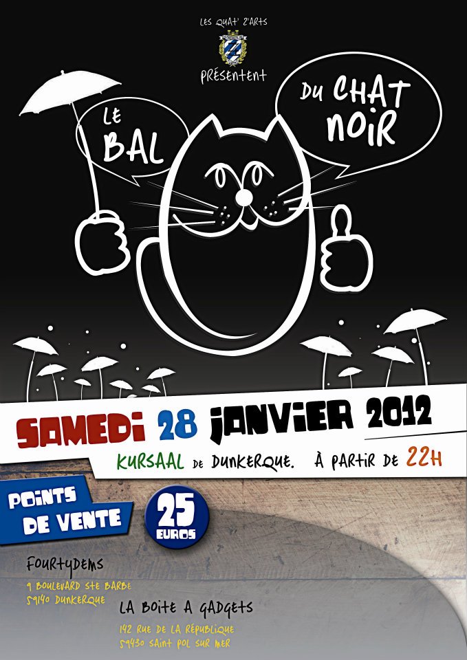 Affiche Bal du chat noir 2012